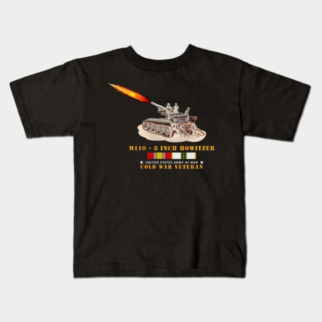 M110 - 8 Inch - Crew Firing w COLD SVC Kids T-Shirt by twix123844